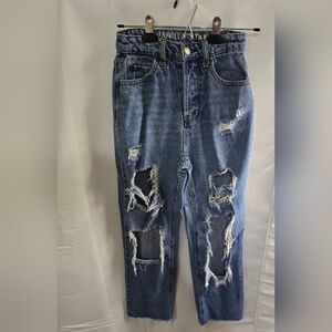 Vanilla Star Distressed Blue Jeans
